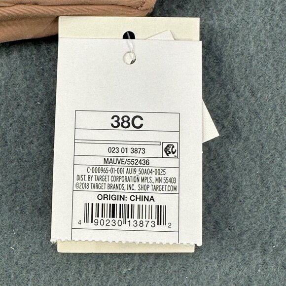 Auden Women's Size 38C Nursing Bra Lightly Lined Wireless 2 Way Straps Mauve New - Picture 5 of 14